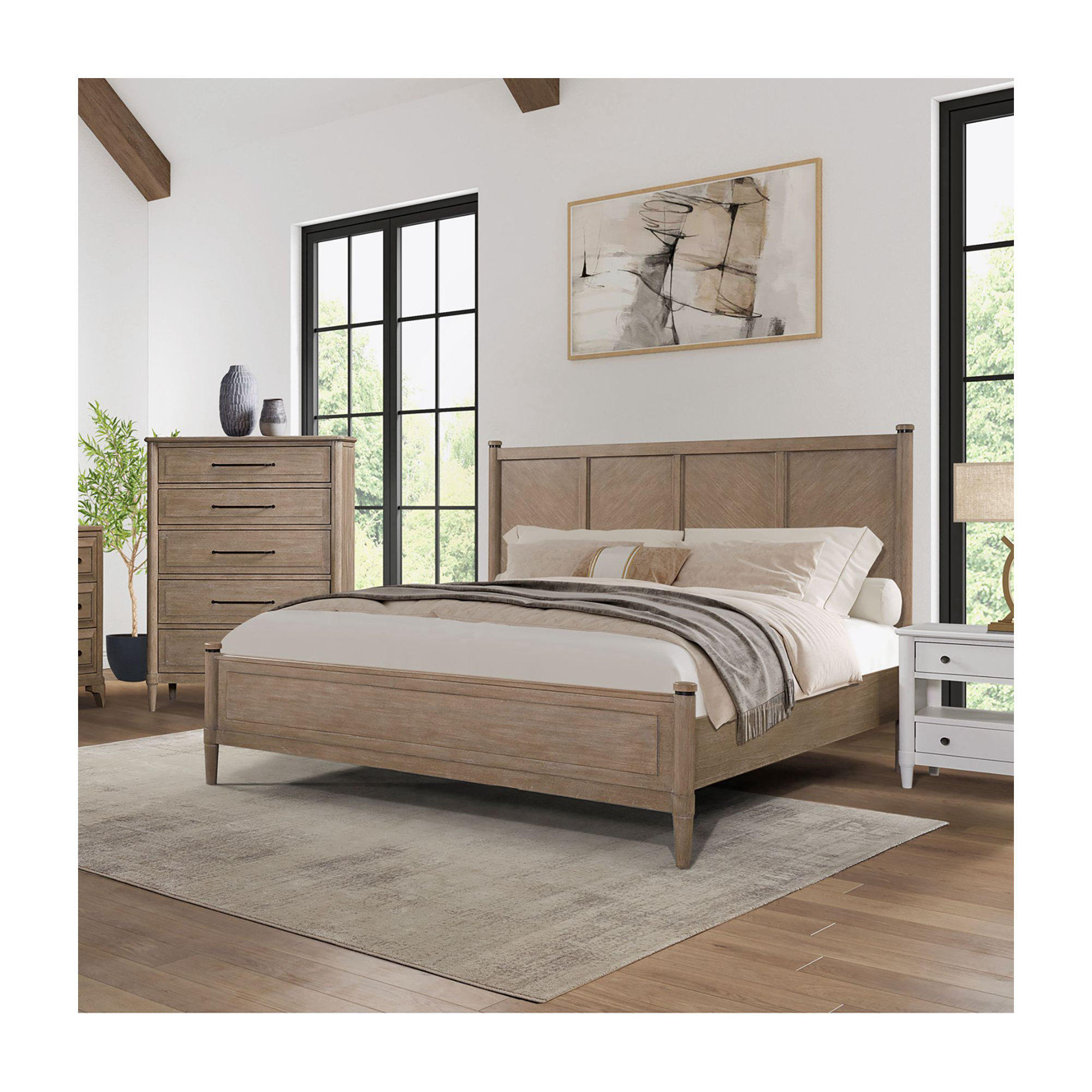 Dana Heights Lo-Post Bed, King