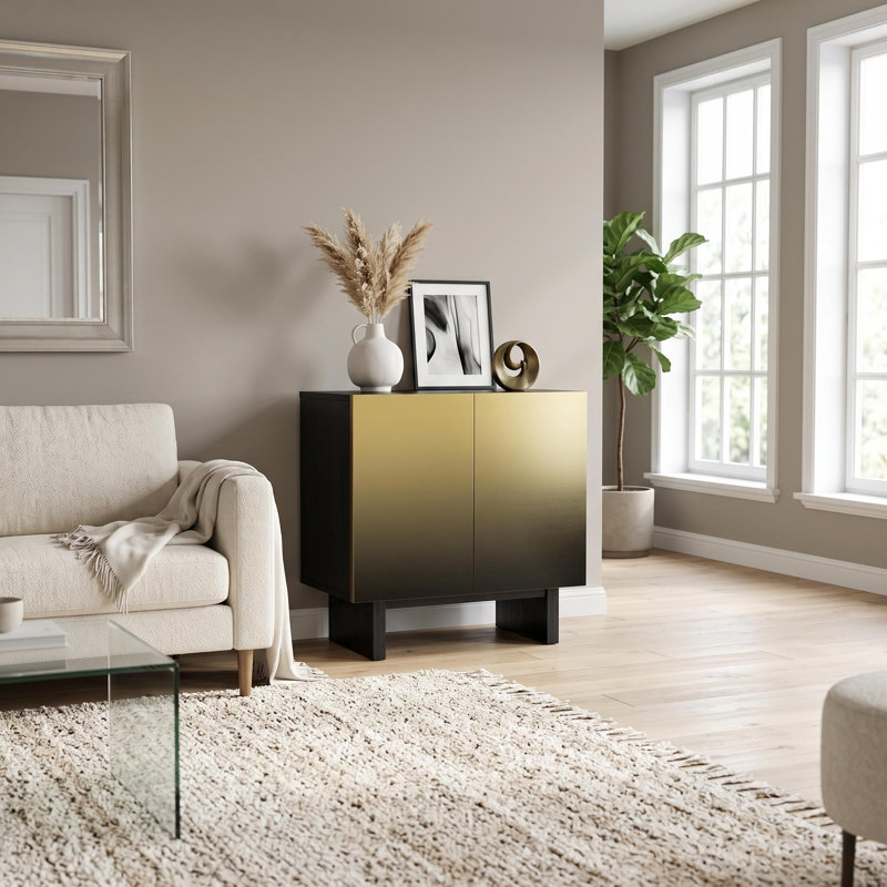 Cohron 2 - Door Modern Accent Cabinet Sideboard