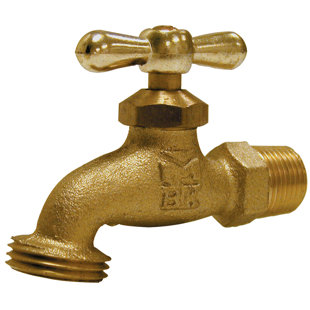 MIP Inlet Brass Standard Threaded Hose Bibb