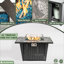Foyer de table carré au propane en acier 42 po 420000 BTU-432064857