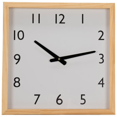 Apia Solid + Manufactured Wood Wall Clock