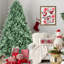 Arbre de Noël à teinte bleue de 5 pi avec 1194 pointes Pe +, branches articulées pour un assemblage facile, support en métal stable, structure idéale pour les fêtes 59,44 po, installation rapide