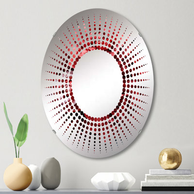 Miroir mural oval