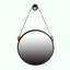 Miroir rond 29,5 po avec cadre noir