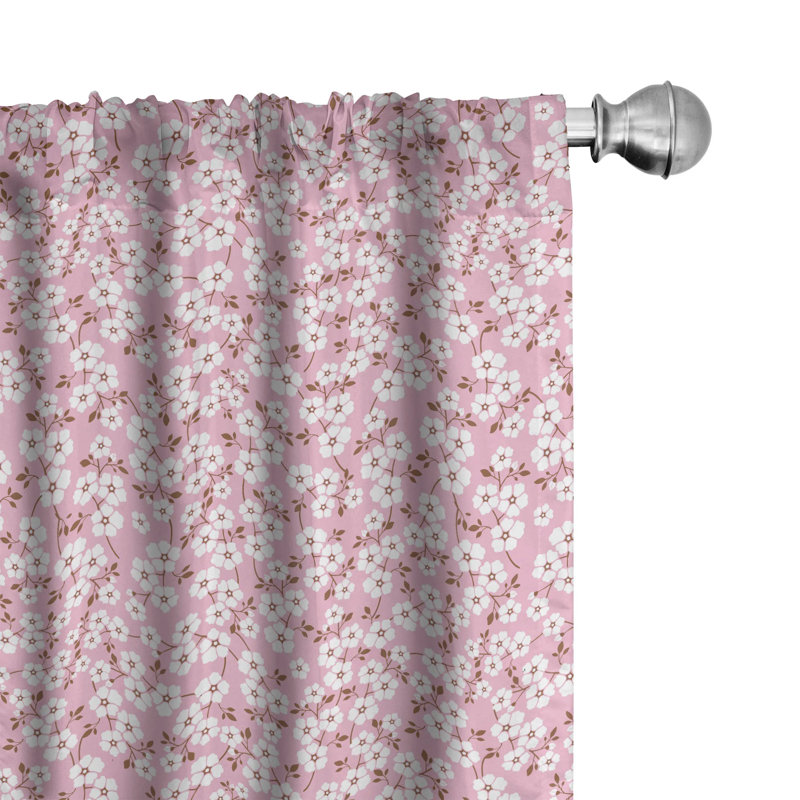 Semi-Sheer Rod Pocket Curtain Panels, 28" x 95"