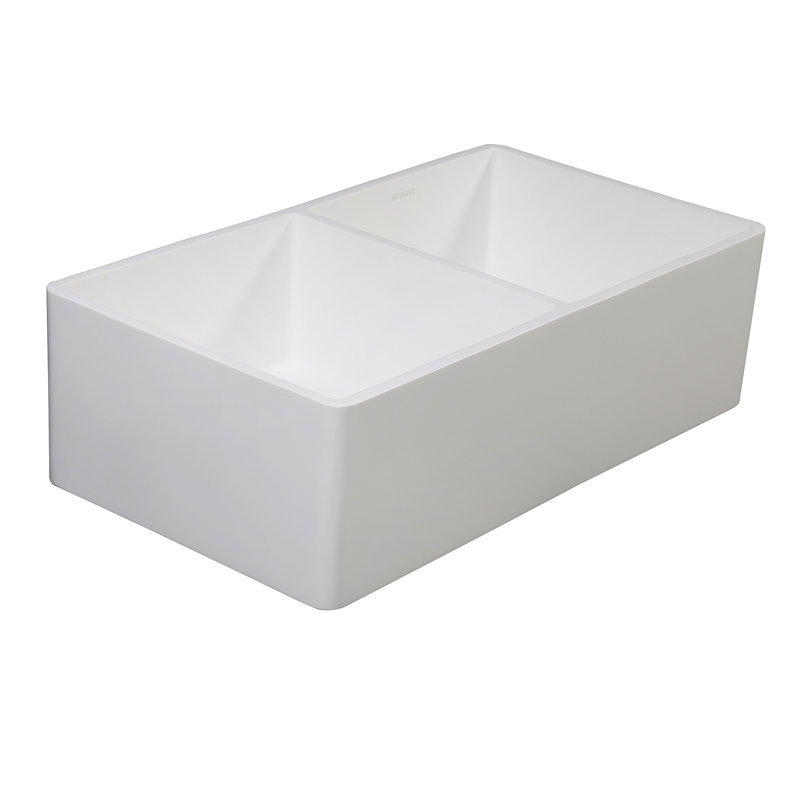 Arcticstone 33" x 18" Double Basin Farmhouse/Apron Kitchen Sink