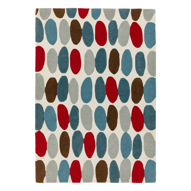 Hargrove Abstract Wool Hand Woven Area Rug, Rectangle 120 x 170cm