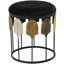 Table d'appoint contemporaine en métal