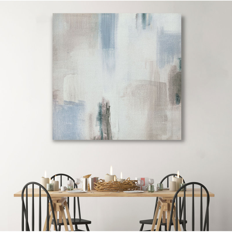 « matinée lake i », peinture, H 24 po x l 24 po x P 1,5 po, Toile tendue