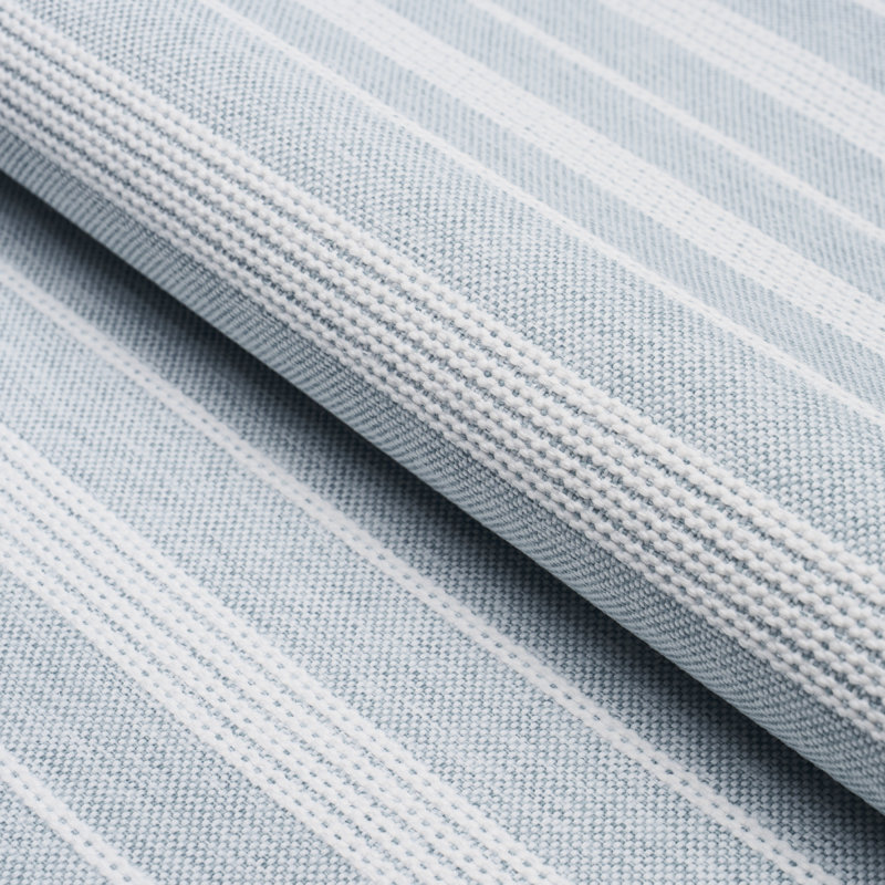 Serra Mesa Indoor/Outdoor Stripe Fabric, Chambray