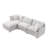 105 Inch Upholstered Sofa, 3-Seater Couch With Ottoman-For Modern Home-1257390214