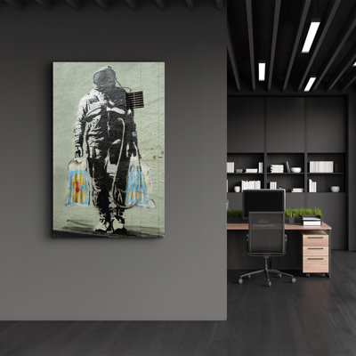 Peinture décorative en verre trempé