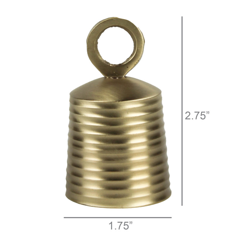 Petite cloche suspendue en laiton