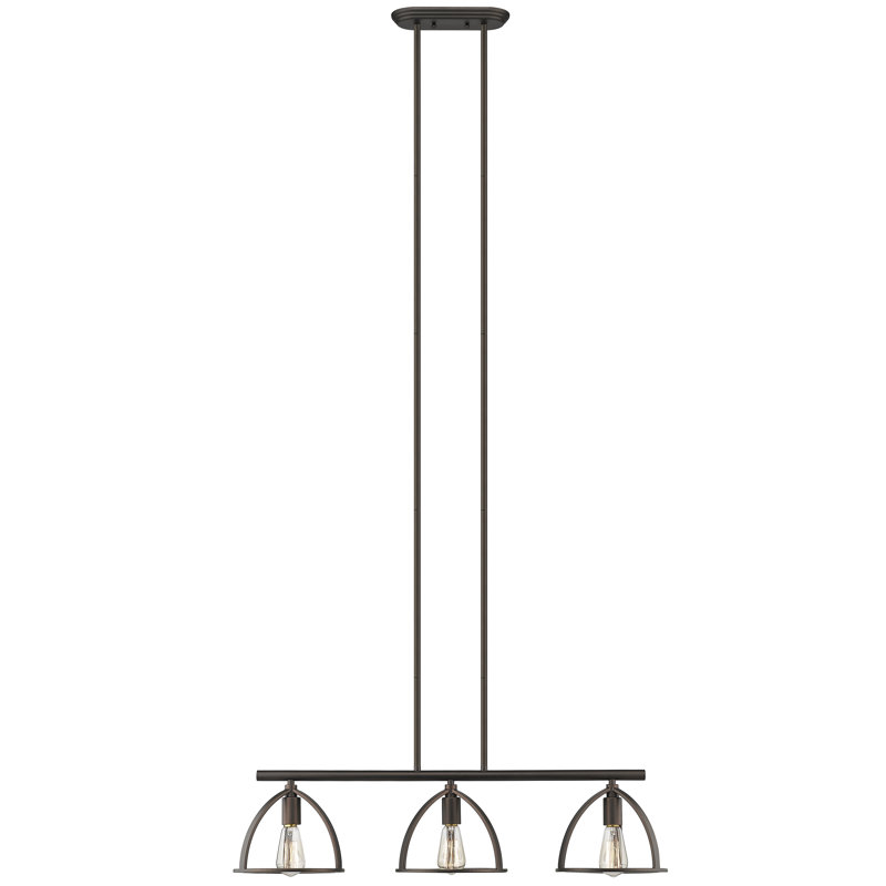 Redner 3 - Light Oil Rubbed Bronze Kitchen Island Pendant