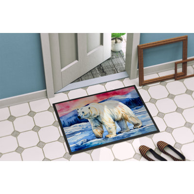 Rummanah Polar Bear Non-Slip Indoor and Outdoor Door Mat