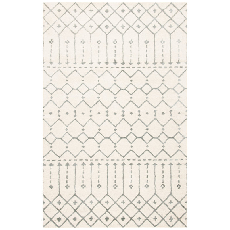 Tapis en laine touffeté à la main Griffiths, Rectangle 10 pi x 14 pi