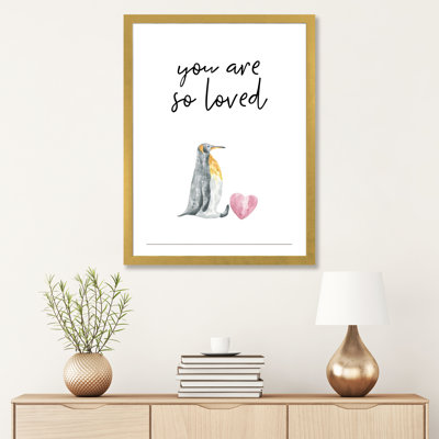 «You Are So Loved Penguin», reproduction d'art graphique