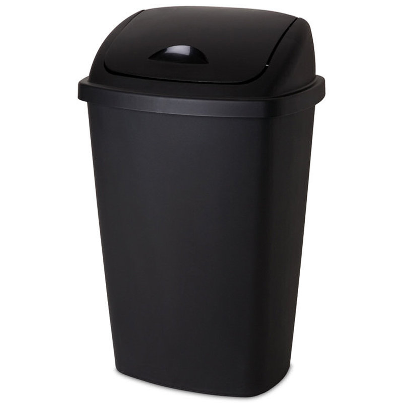 Sterilite 13.2 Gallon Swing Top Waste Basket