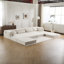 Canapé-lit convertible au sol avec une conception modulaire, aucun assemblage requis, de la mousse à mémoire de forme à haute densité et un tissu polaire doux pour un confort ultime.-1336565298