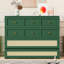 Lit escamotable avec grands tiroirs, style classique, rotin et rangement.-120771389