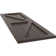 True Fit PVC deux panneaux de ferme à fixation fixe avec barre en Z