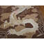 Décoration murale antique en laine et soie brodées Dragon chinois