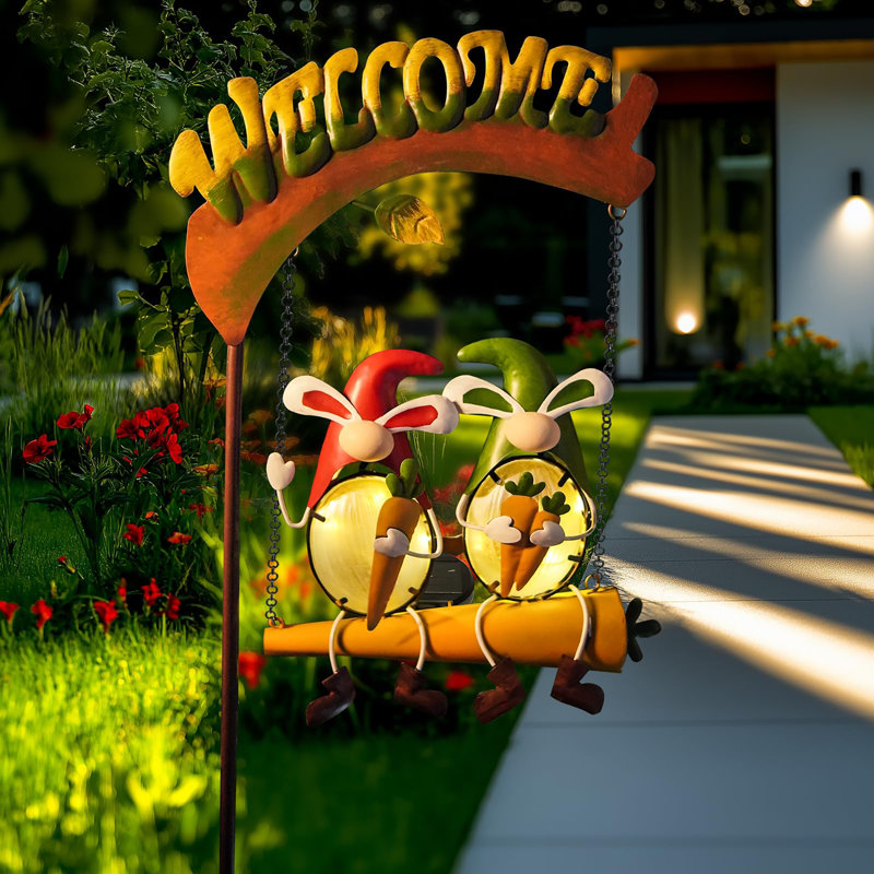 Décoration de jardin lapin