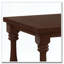 Table d'appoint antique couleur café