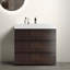 Meuble-lavabo autoportant moderne avec lavabo sans drain et robinet-770958792-770958391