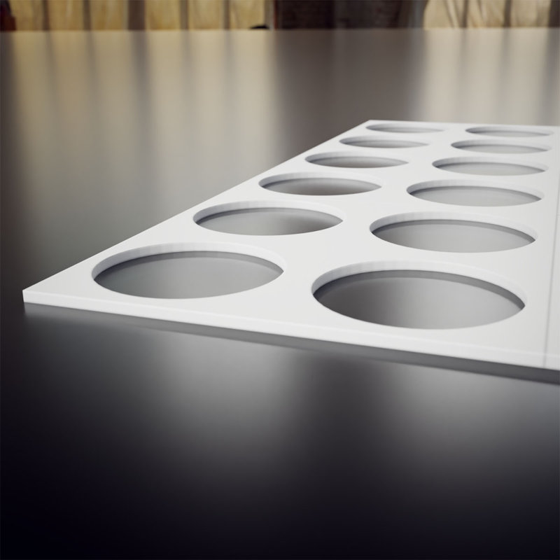 Panneaux muraux décoratifs en PVC de qualité architecturale Wembley, H 15,375 po x l 15,375 o x P 0,375 po