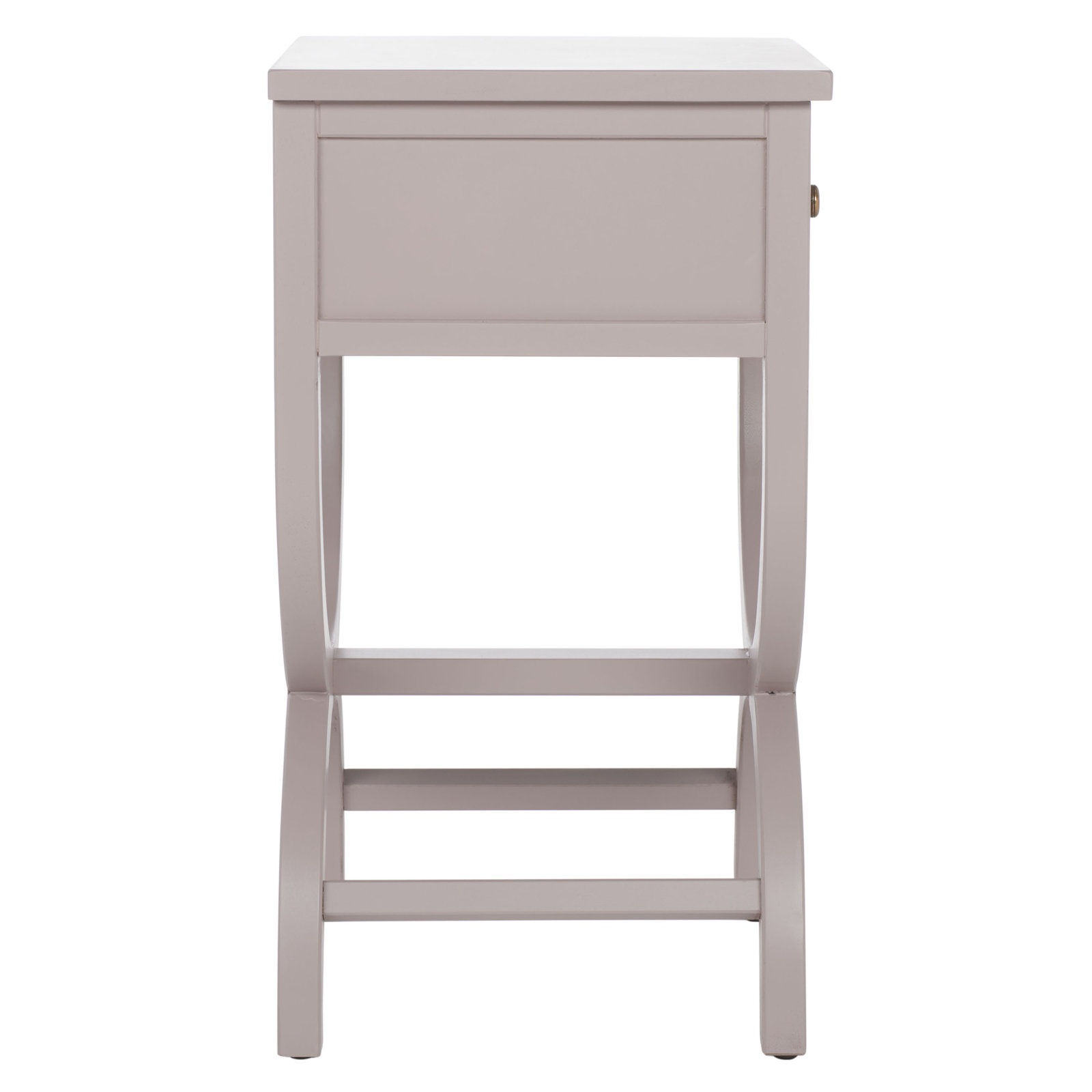 Floris End Table With Storage, Gray Mauve