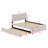 Upholstered Platform Bed With Trundle-1275679585