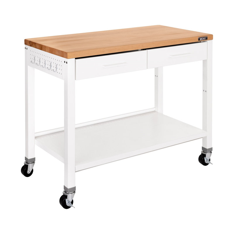 Table de travail pour îlot Home, Blanc
