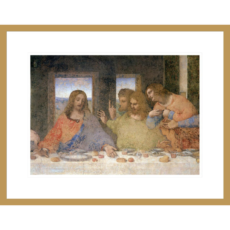 La Cène par Leonardo Da Vinci, H 17,07 po x l 21,75 po