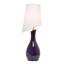  Lampe de table en céramique Curvy, mauve