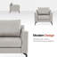 Fauteuil d'appoint moderne, fauteuil rembourré, fauteuils simples-490692364