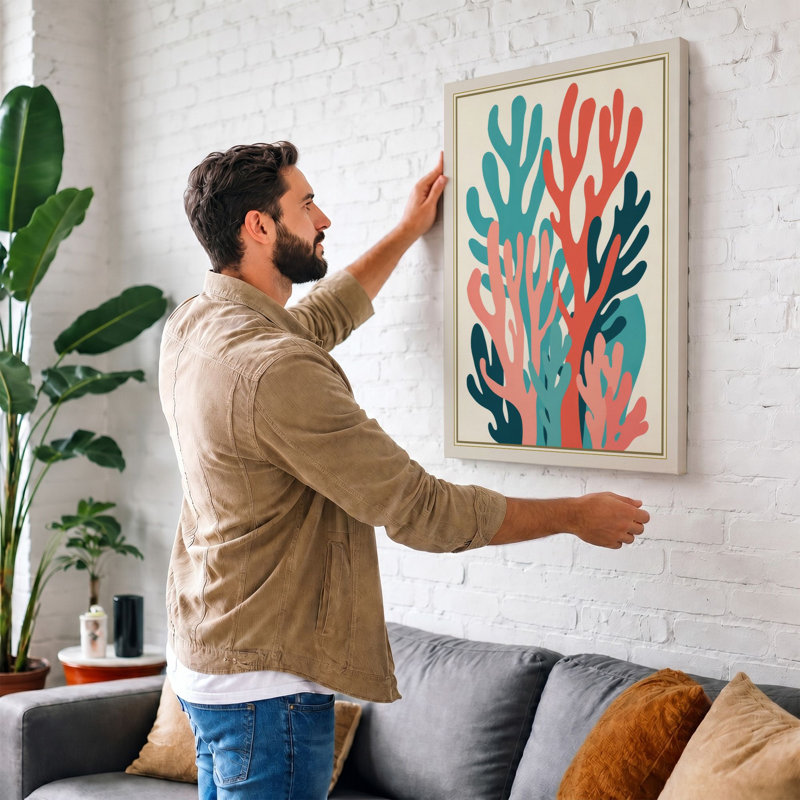 Print, 24x16 - 61.0 x 40.6 cm, Teal Border