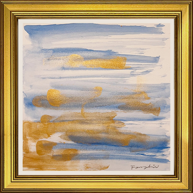 The Touch of Ocean No.5 by Fanyu Lin - Single Picture Frame Painting