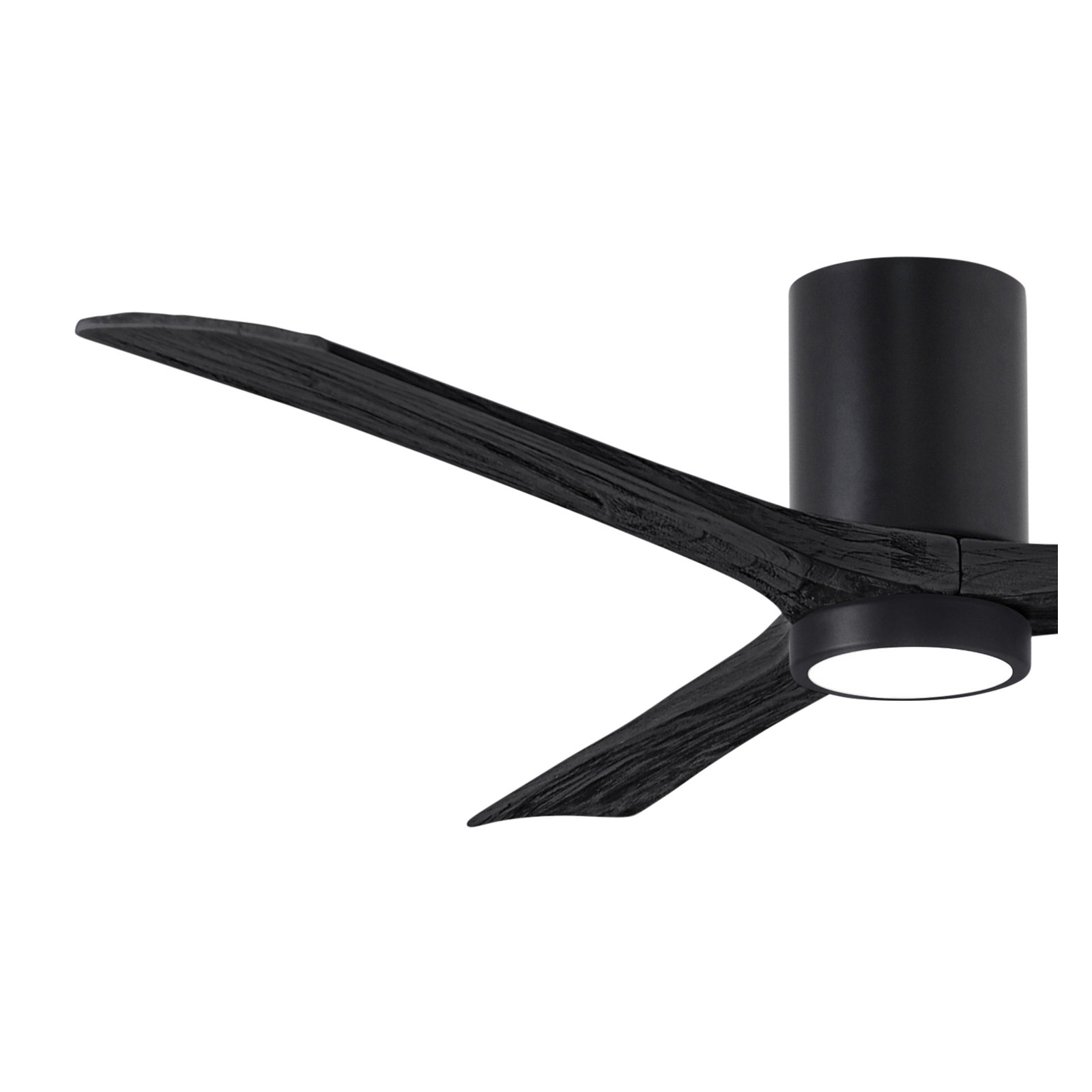 Olivier 3 Blade Ceiling Fan with LED Light Kit, Matte Black, Matte Black, 60"