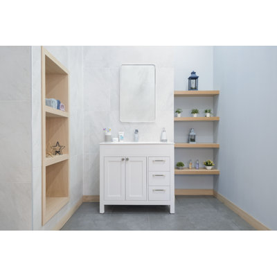 Elara Vanity with Integrated Porcelain Sink