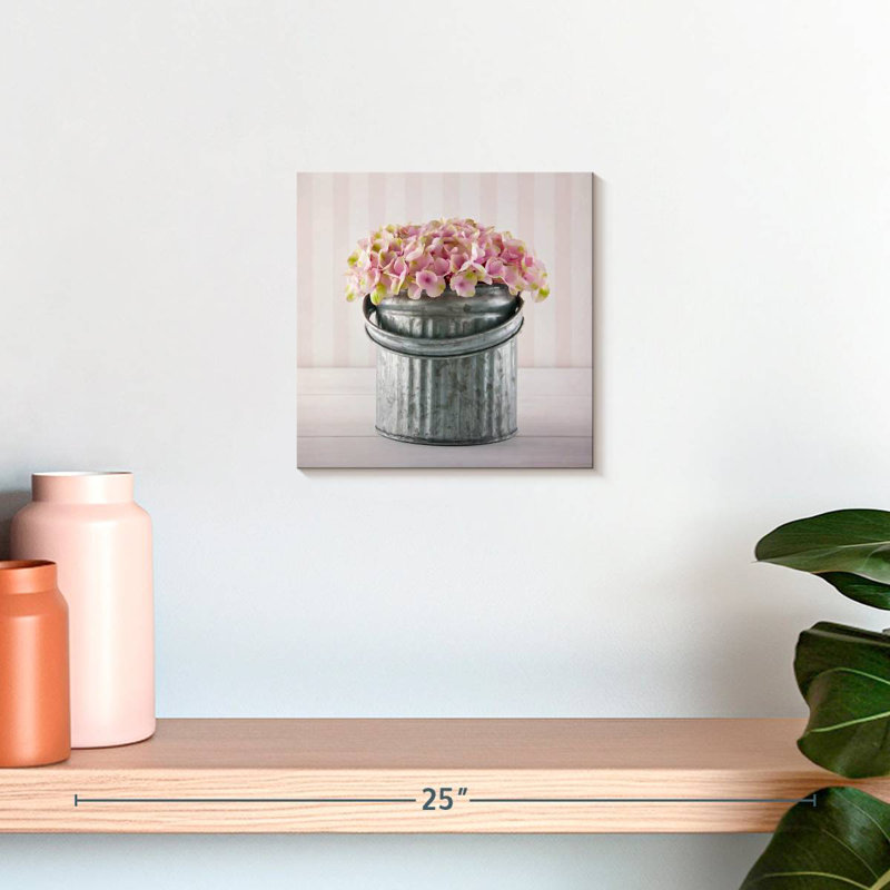 Seau d'hortensias Harnek, H 10 po x l 10 po