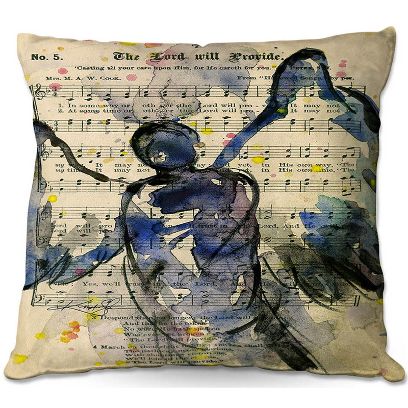 Coussin Couch Calling All Angels, 18 po x 18 po