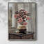Impression florale vintage encadrée XCIX - bois massif-1360439430