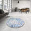 Tapis abstrait bleu / gris Contrada-342313252