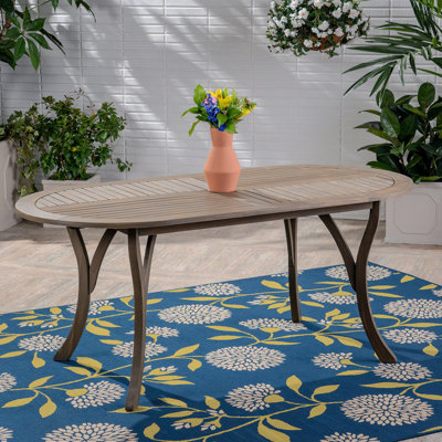Table de salle à manger en bois d'acacia 70 "