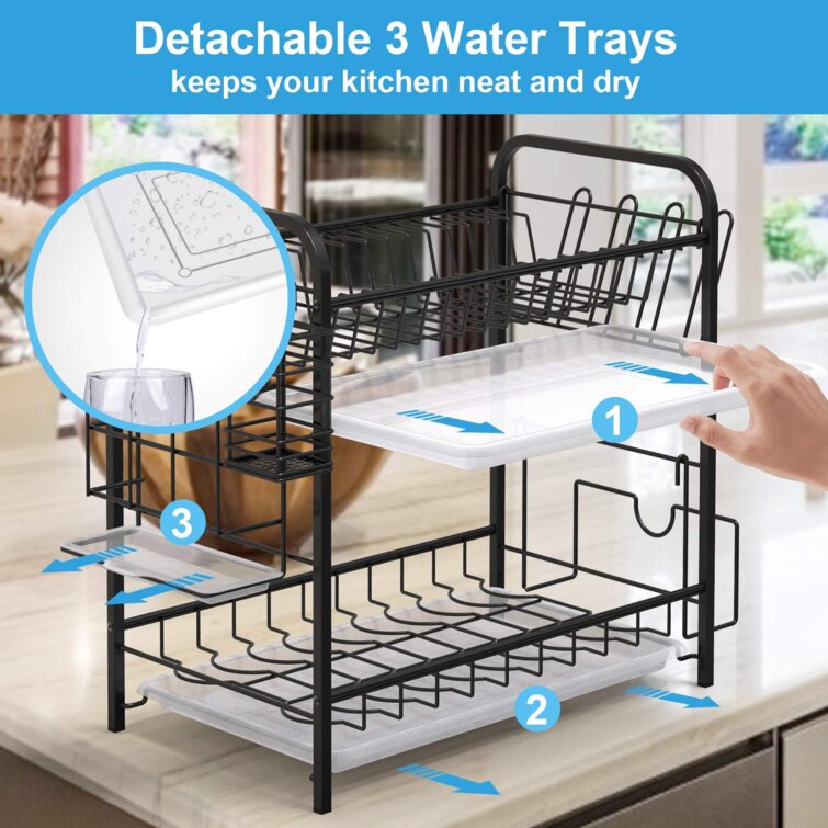 https://assets.wfcdn.com/im/82020773/resize-h755-w755%5Ecompr-r85/1486/148603121/2+Tier+Dish+Drainer+Rack+With+Cup+Holder+And+Utensil+Holder+Plate+Rackfor+Kitchen+Countertop+%28Black%29.jpg