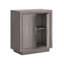 Armoire de rangement empilable gris moyen facile à assembler, élégante et adaptée à la décoration de bureau