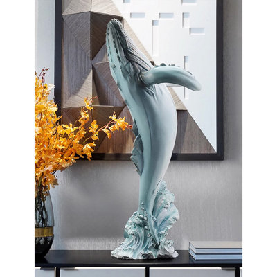 Large-Sized Whale Resin Living Room Decoration Item