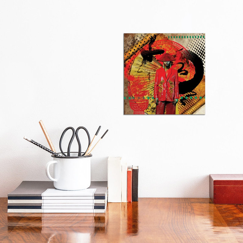 Black China by Yvonne Coleman Burney - Wrapped Canvas Print, 30.48cm H x 30.48cm W x 1.91cm D