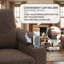Fauteuil d'appoint inclinable 3-en-1 avec repose-pieds, ports USB et porte-gobelets-1539385735